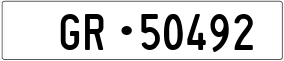 Trailer License Plate